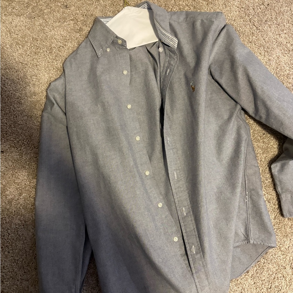 Polo by Ralph Lauren Men's Blue Button-Down Shirt